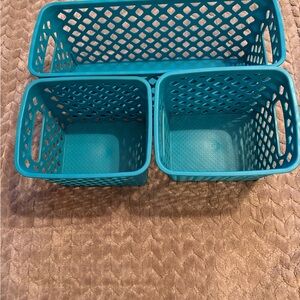 Blue Storage Basket Set